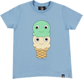 KidRobot - Yummy Cone Blue Youth or Kids T-Shirt 1